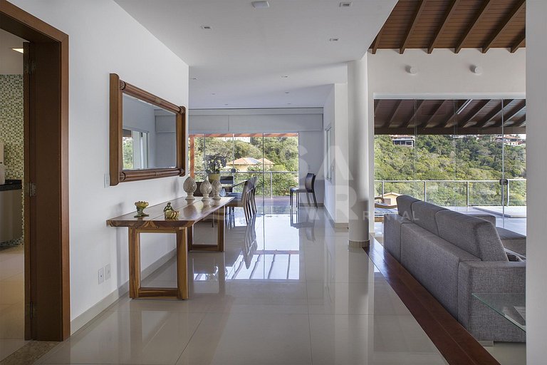 Espetacular casa, cinco suítes em condomínio, vista panorâmi
