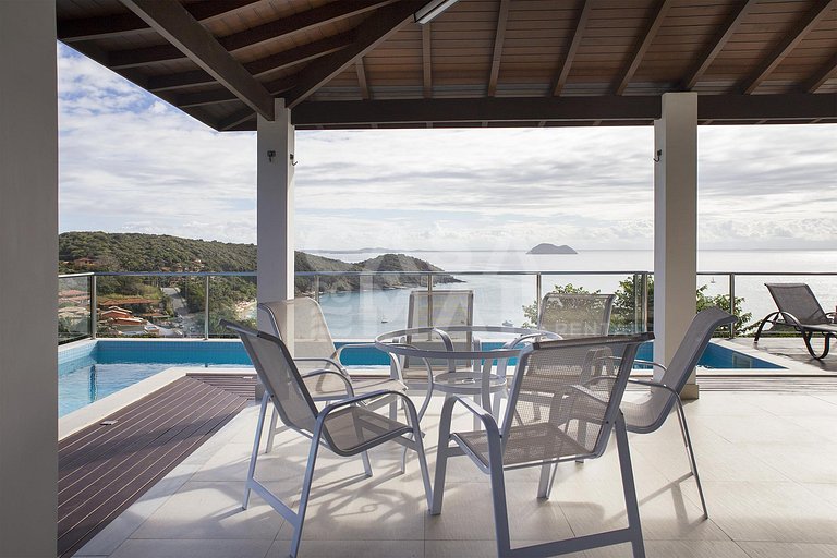 Espetacular casa, cinco suítes em condomínio, vista panorâmi