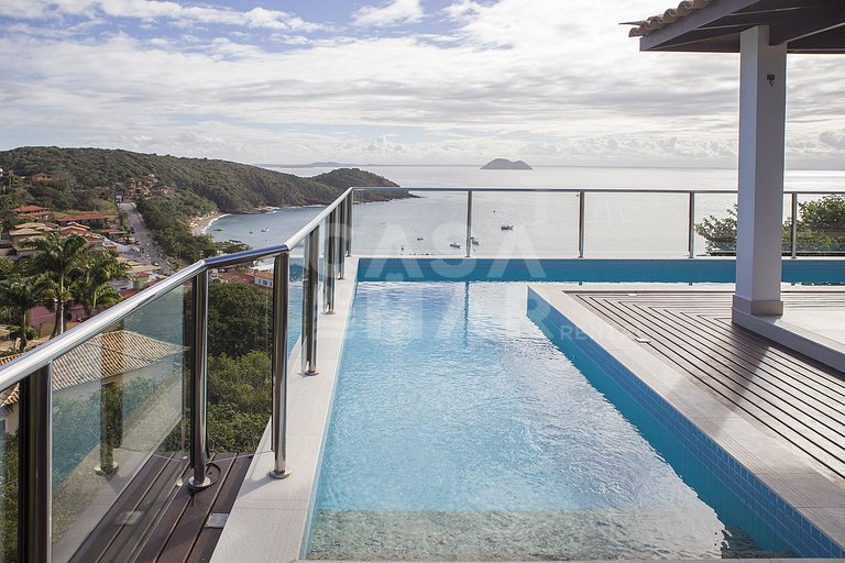 Espetacular casa, cinco suítes em condomínio, vista panorâmi