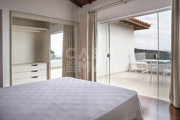 Espetacular casa, cinco suítes em condomínio, vista panorâmi