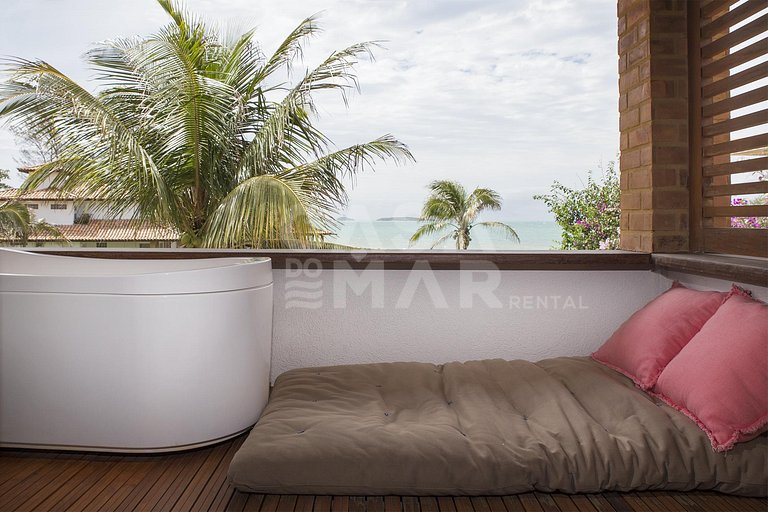 Linda casa em condomínio, pé na areia de Manguinhos