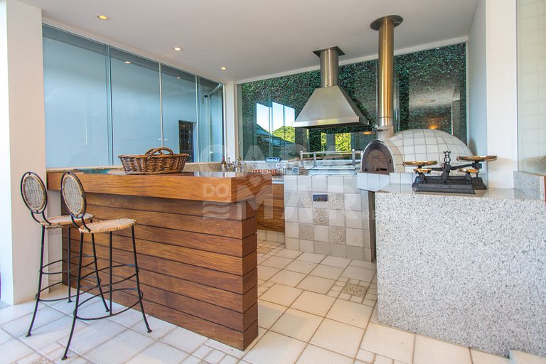 Six-bedroom villa with private beach