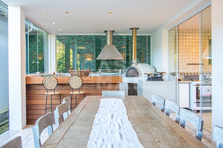 Six-bedroom villa with private beach