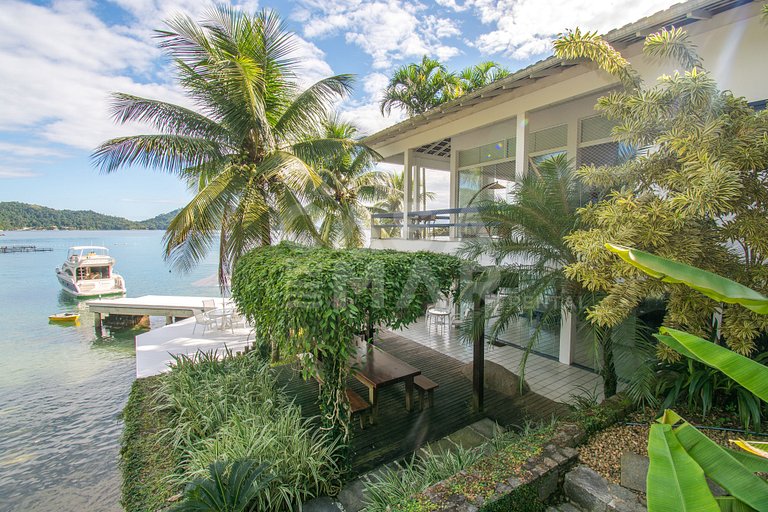 Six-bedroom villa with private beach
