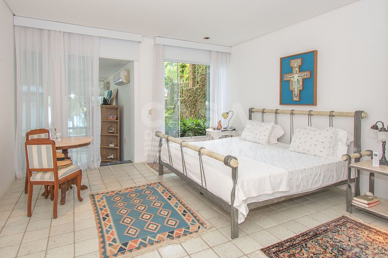 Six-bedroom villa with private beach