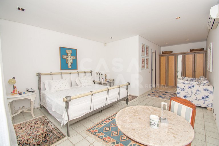Six-bedroom villa with private beach