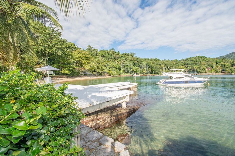 Six-bedroom villa with private beach