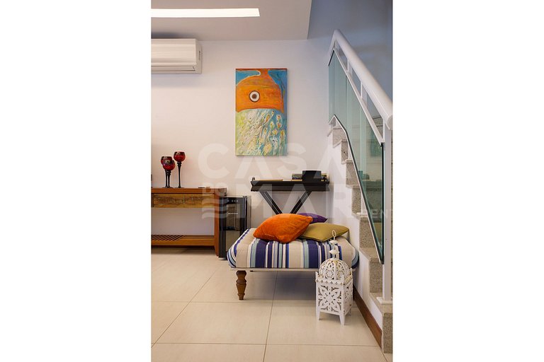 Casa com quatro suítes, em condomínio, em Geribá