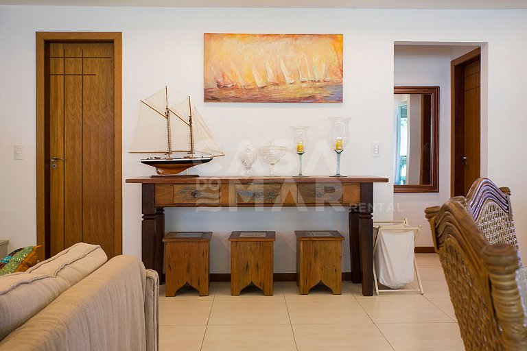 Casa com quatro suítes, em condomínio, em Geribá