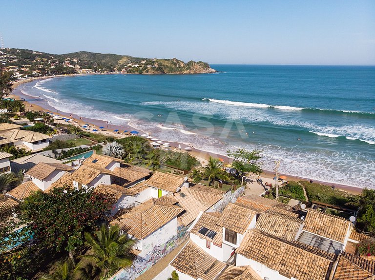 Beautiful house with two suites and a bedroom, facing Geribá
