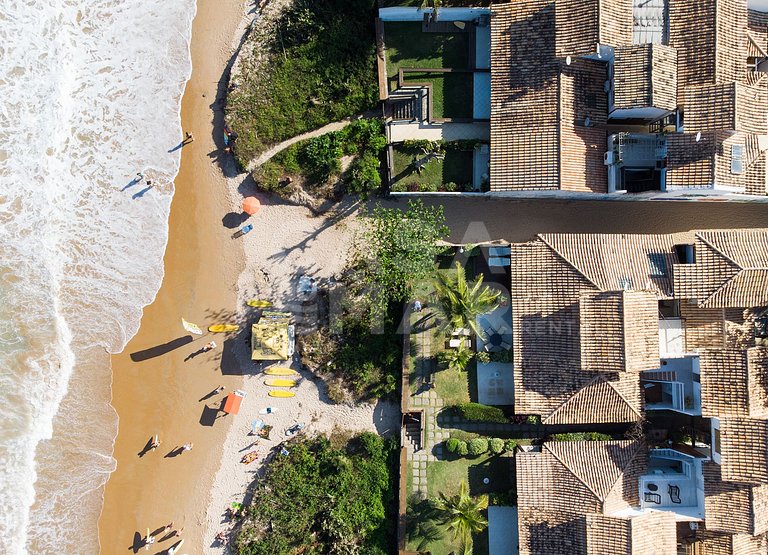 Geribá, pé na areia, frente mar, tres quartos, condomínio