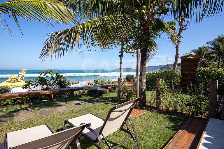 Beautiful house with two suites and a bedroom, facing Geribá