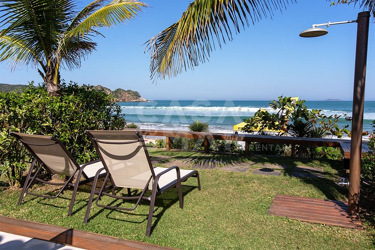 Geribá, pé na areia, frente mar, tres quartos, condomínio