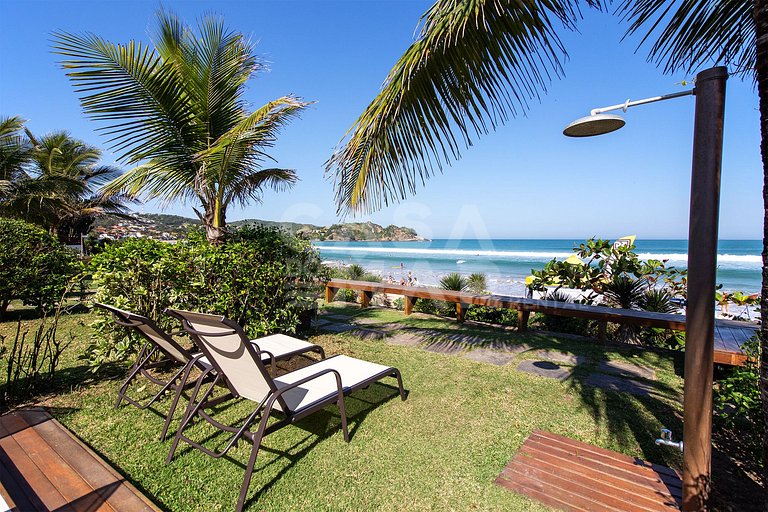 Beautiful house with two suites and a bedroom, facing Geribá