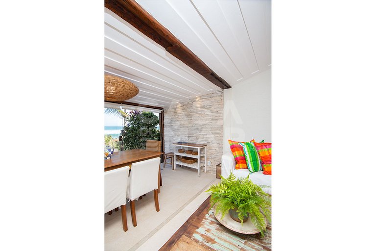 Beautiful house with two suites and a bedroom, facing Geribá
