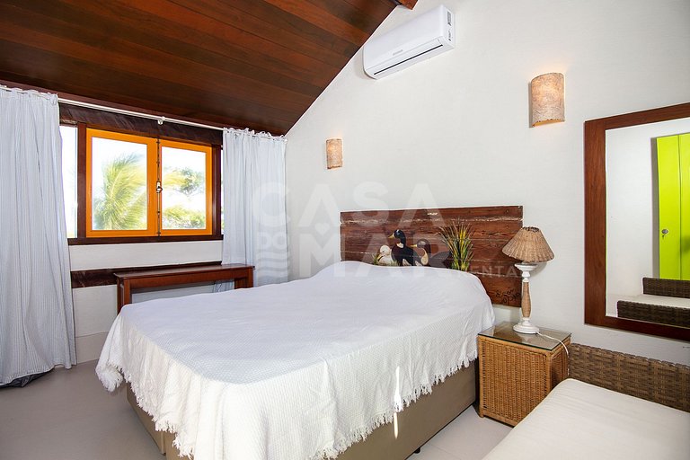 Beautiful house with two suites and a bedroom, facing Geribá