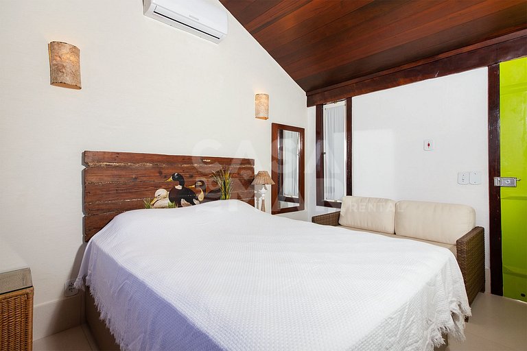 Beautiful house with two suites and a bedroom, facing Geribá