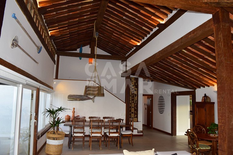 casa com cinco suítes, vista para praia, Manguinhos búzios