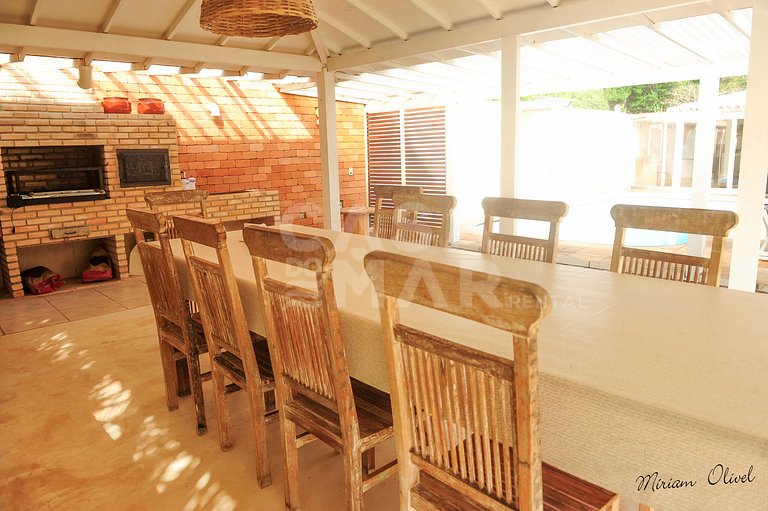 cinco suítes, vista mar, espaço gourmet, piscina