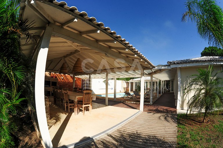 cinco suítes, vista mar, espaço gourmet, piscina