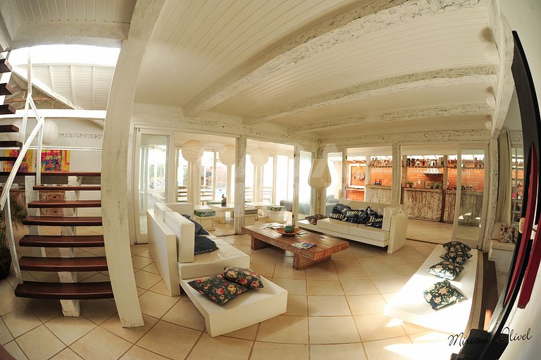 cinco suítes, vista mar, espaço gourmet, piscina