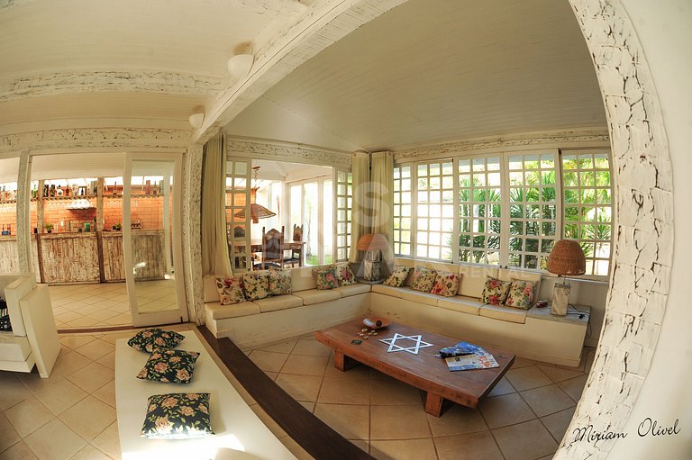 cinco suítes, vista mar, espaço gourmet, piscina