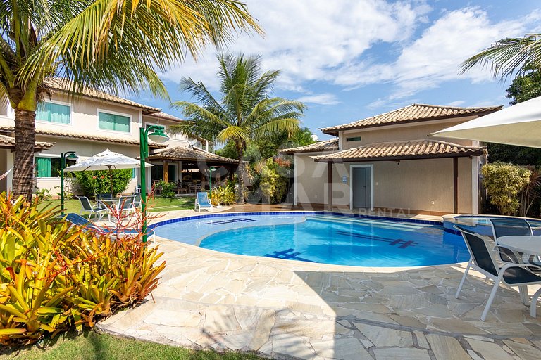 Casa em Geribá, Ferradurinha, quatro suítes, ar condicionado