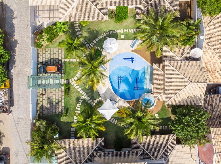 Casa em Geribá, Ferradurinha, quatro suítes, ar condicionado