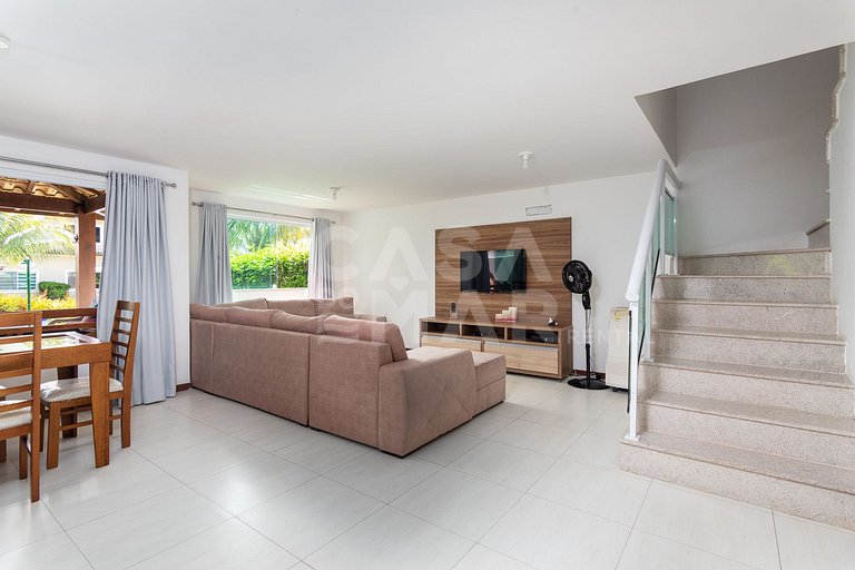 Casa em Geribá, Ferradurinha, quatro suítes, ar condicionado