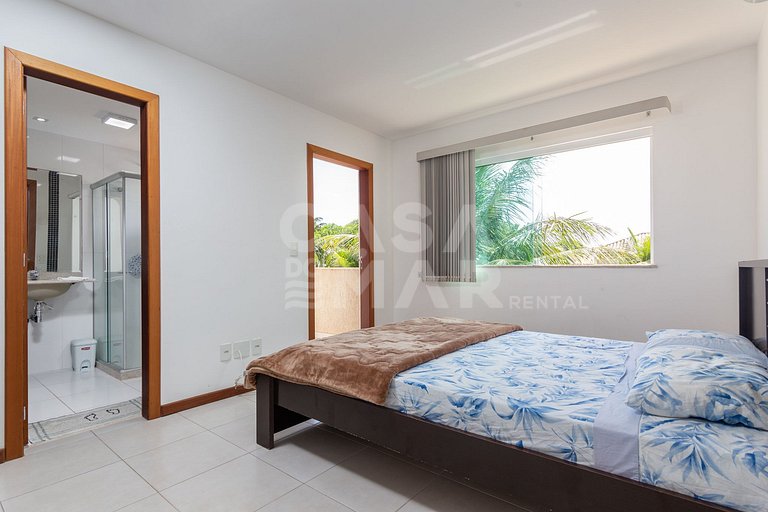 Casa em Geribá, Ferradurinha, quatro suítes, ar condicionado
