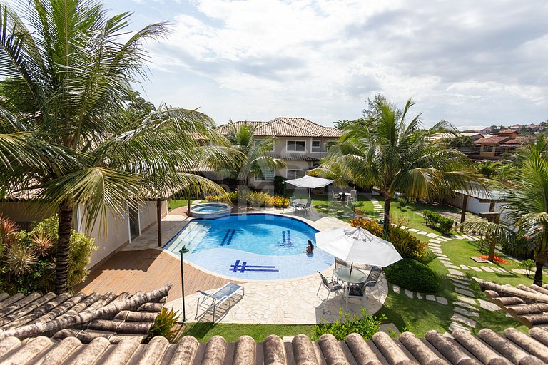 Casa em Geribá, Ferradurinha, quatro suítes, ar condicionado