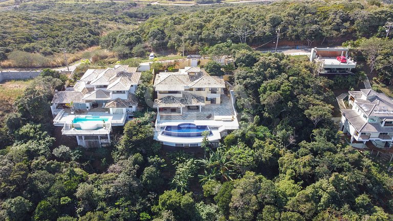 ferradura, piscina, sauna, churrasqueira, vista mar