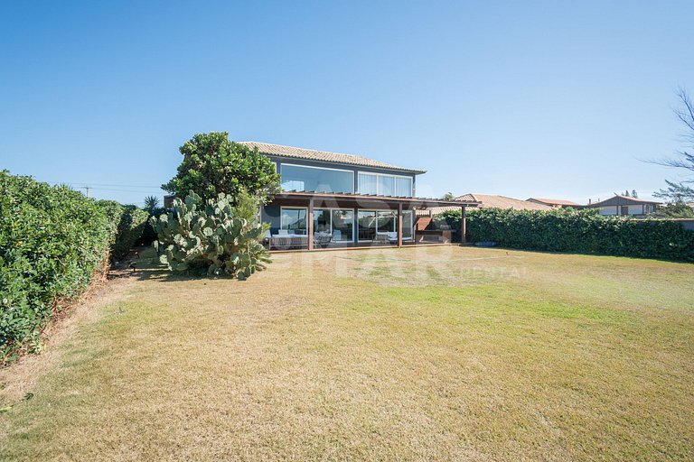 mansão, seis suítes, pé na areia na rasa, piscina