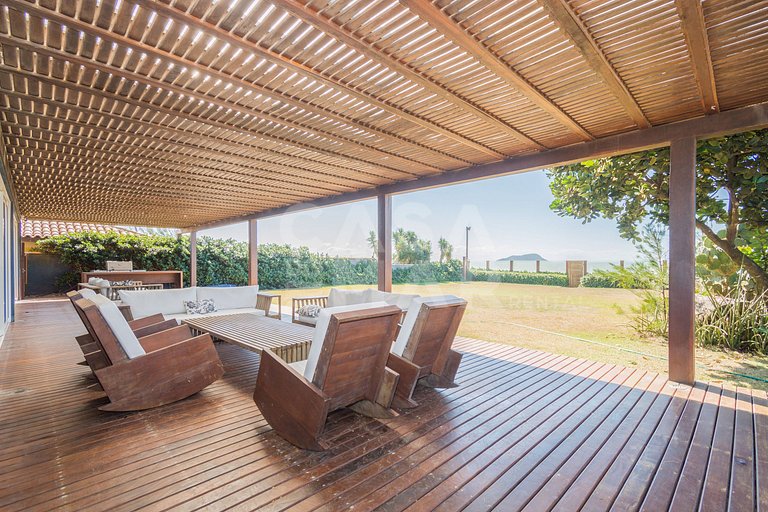 mansão, seis suítes, pé na areia na rasa, piscina