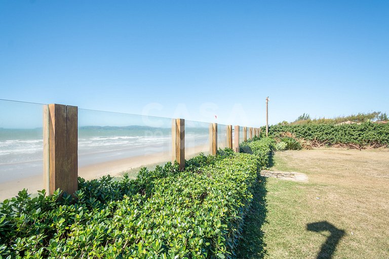 mansão, seis suítes, pé na areia na rasa, piscina