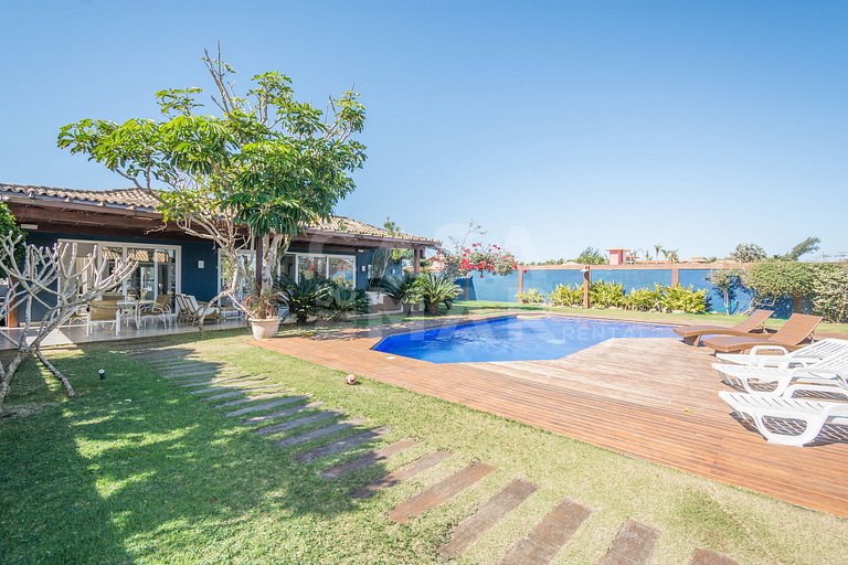 mansão, seis suítes, pé na areia na rasa, piscina