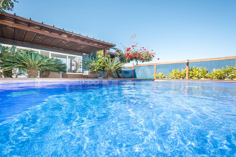 mansão, seis suítes, pé na areia na rasa, piscina
