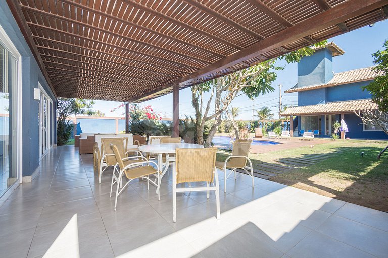 mansão, seis suítes, pé na areia na rasa, piscina