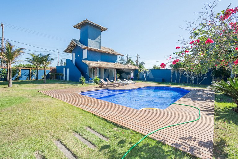 mansão, seis suítes, pé na areia na rasa, piscina