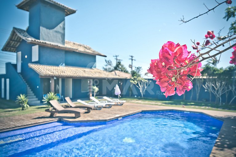 mansão, seis suítes, pé na areia na rasa, piscina