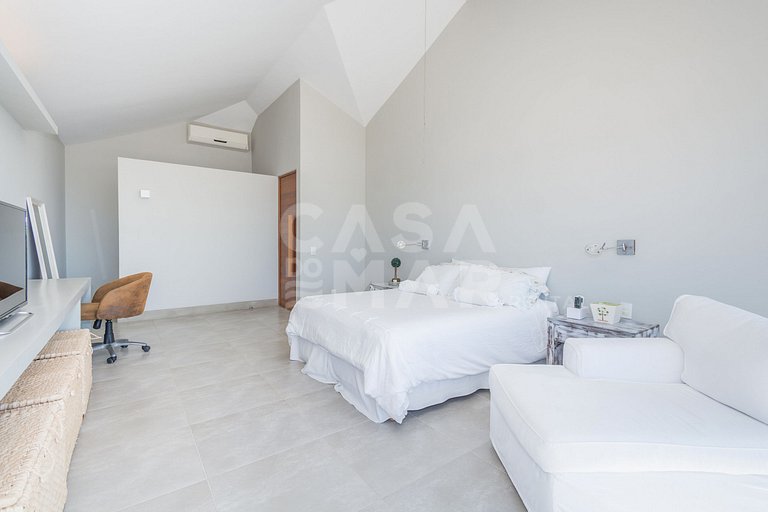 mansão, seis suítes, pé na areia na rasa, piscina