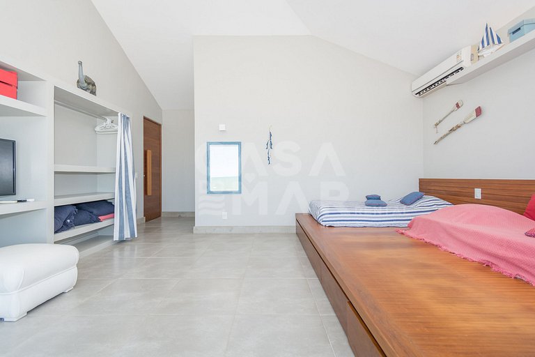 mansão, seis suítes, pé na areia na rasa, piscina
