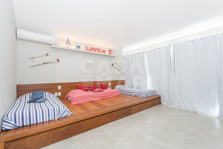 mansão, seis suítes, pé na areia na rasa, piscina