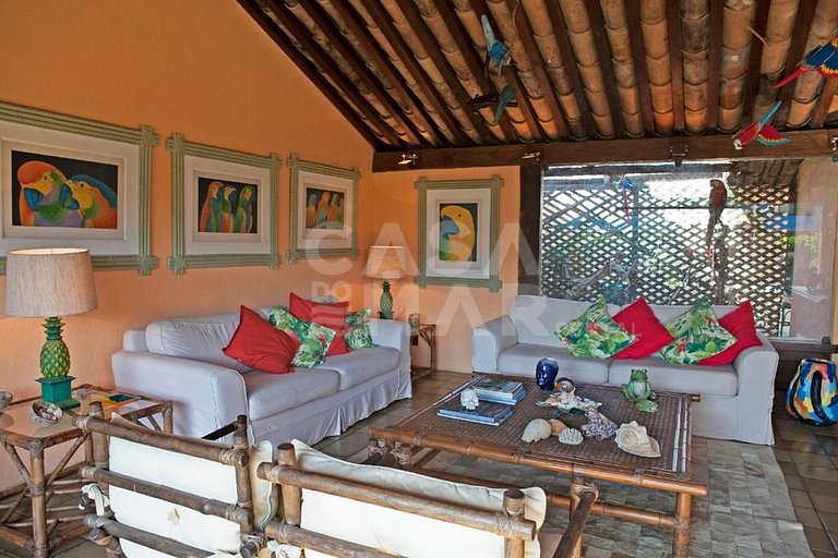 Beautiful house with stunning views of the calm waters of th