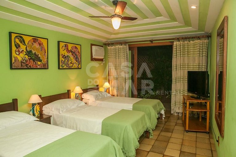 Beautiful house with stunning views of the calm waters of th