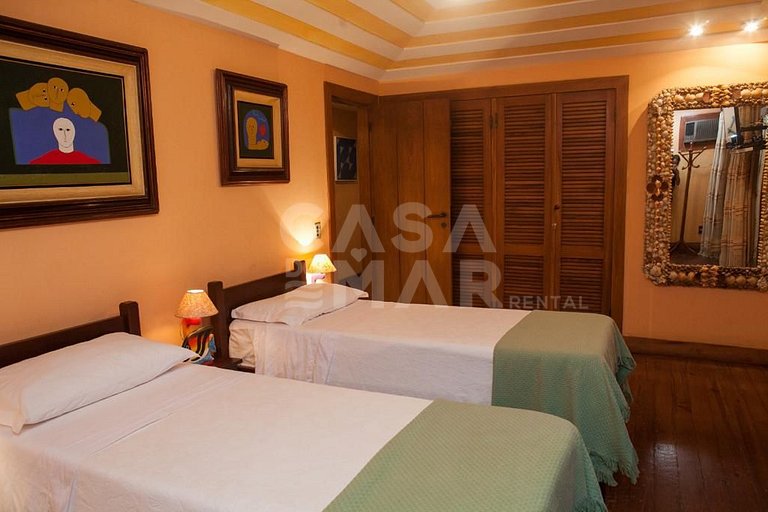 Beautiful house with stunning views of the calm waters of th