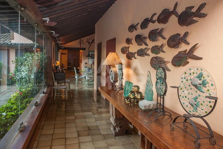 Beautiful house with stunning views of the calm waters of th