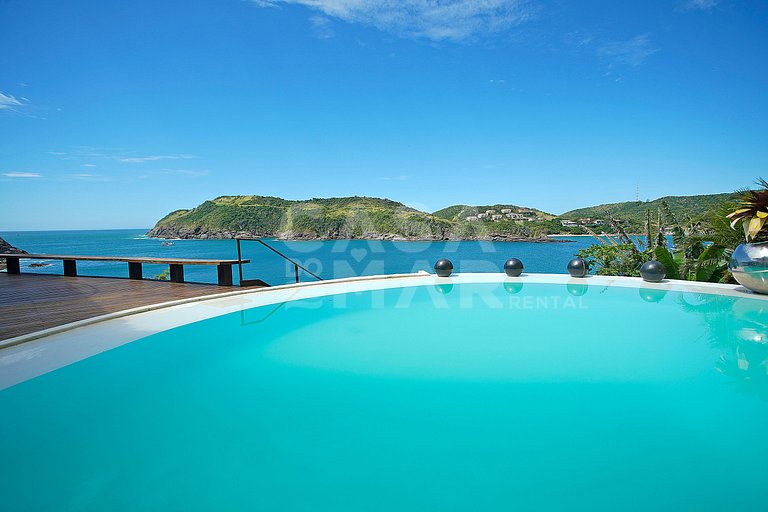 Espetacular mansão com seis suítes, com vista panorâmica par