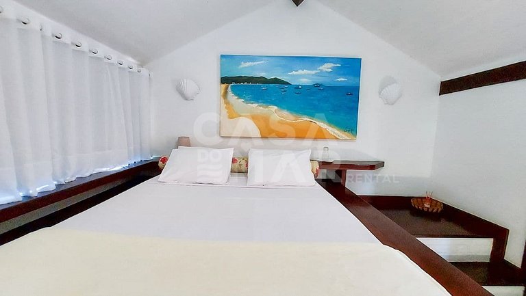 Linda casa com cinco suítes, pé na areia em Geribá.