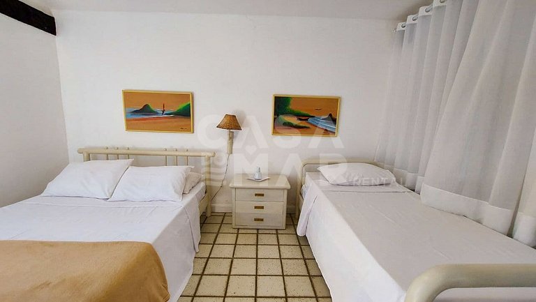 Linda casa com cinco suítes, pé na areia em Geribá.
